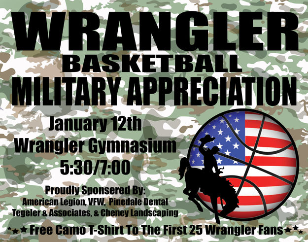 Military Appreciation BB game. Photo by Sublette County School District #1.