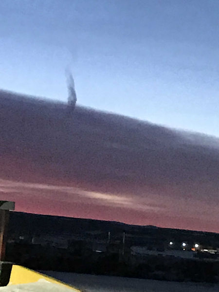 Funnel cloud 2. Photo by Renee' Smythe.