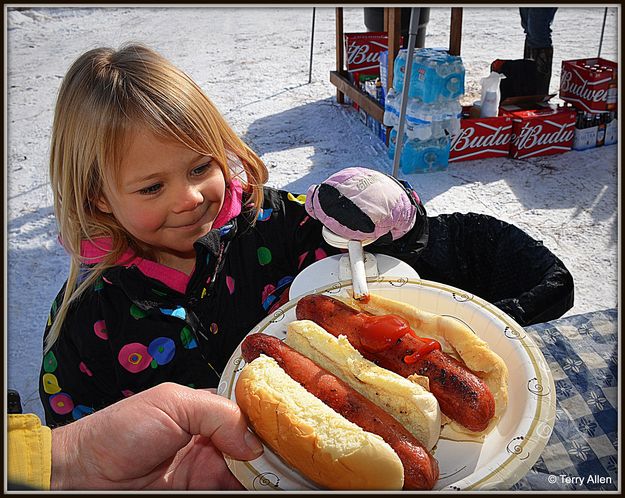 Isla and Her Dogs. Photo by Terry Allen.