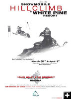 White Pine Snowmobile Hill Climb. Photo by White Pine Ski Area.