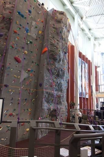 Rock Climbing Wall. Photo by PAC.