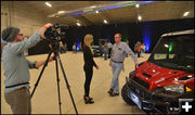 Arnie Brokling Gives an Interview. Photo by Terry Allen.