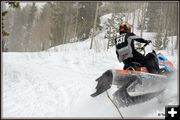 Sharp Left at Top of Blue Course. Photo by Terry Allen.