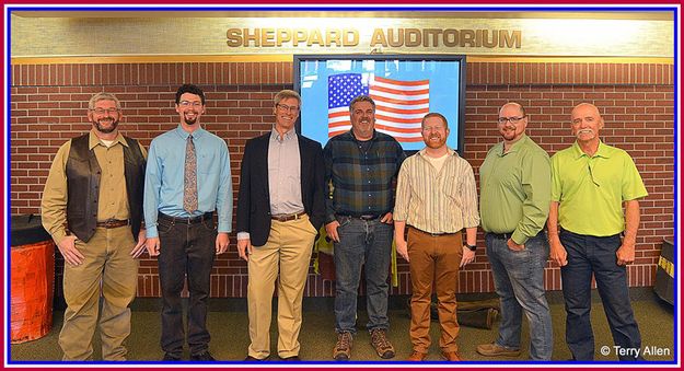 Candidates for Mayor and Town Council. Photo by Terry Allen.