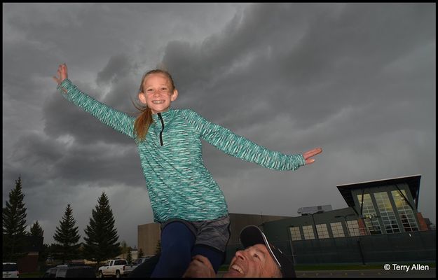 Mia on Big Shoulders. Photo by Terry Allen.