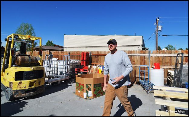 Cameron the Store Manager. Photo by Terry Allen.