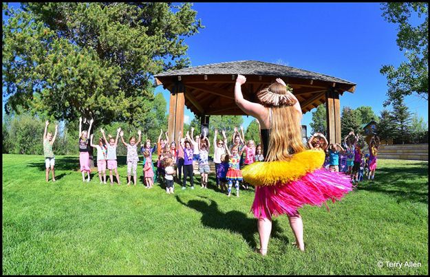 Learning How to Hula. Photo by Terry Allen.
