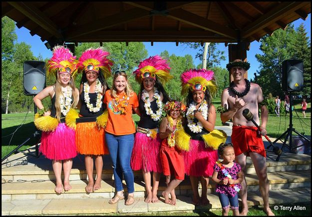 Miss Michelle and Hula Girls. Photo by Terry Allen.