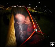 Romance in a Tent. Photo by Terry Allen.