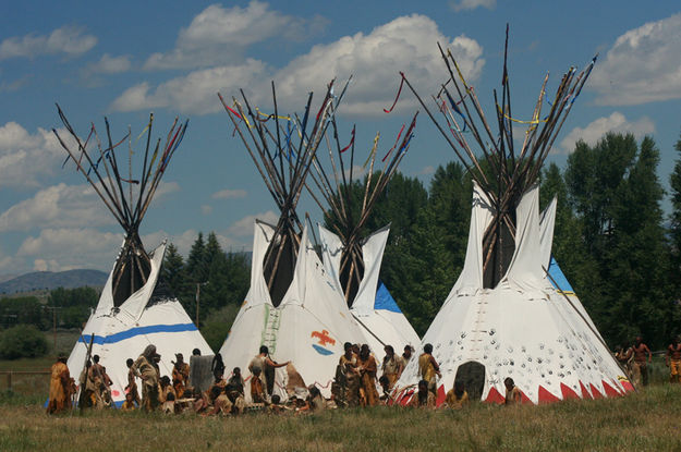 Indian Camp. Photo by Clint Gilchrist, Pinedale Online.