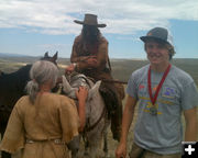 Commemorative medallion. Photo by Dawn Ballou, Pinedale Online.