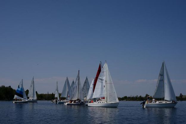 Regatta. Photo by Rita Donham, Wyoming Aerophoto.