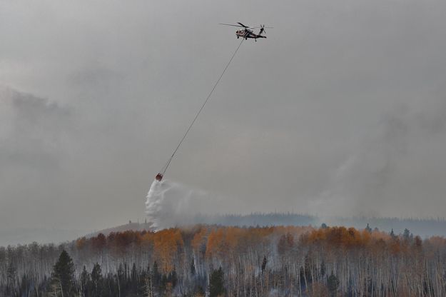 Water drop. Photo by Roosevelt Fire Information.