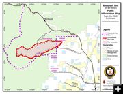 Roosevelt Fire burn map Sept 19. Photo by Bridger-Teton National Forest.