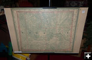 1865 Wyoming Territory Map. Photo by Dawn Ballou, Pinedale Online.