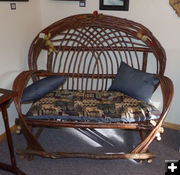 Bent Willow Loveseat. Photo by Dawn Ballou, Pinedale Online.
