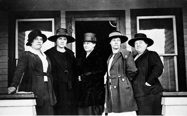 Jackson's all female town council. Photo by Jackson Hole Historical Society and Museum.