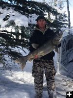 Cory White’s big fish. Photo by Mindi Crabb.
