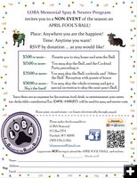 LOBA April Fools Day Ball non-event. Photo by LOBA Memorial Spay & Neuter Program.