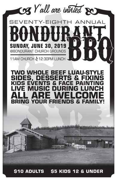 Bondurant BBQ. Photo by Bondurant Community Club.