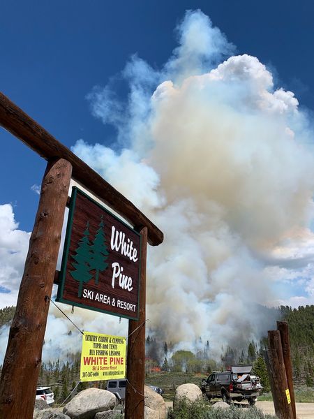 Smoke near White Pine. Photo by Robyn Blackburn, White Pine Ski Resort.