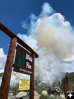 Smoke near White Pine. Photo by Robyn Blackburn, White Pine Ski Resort.