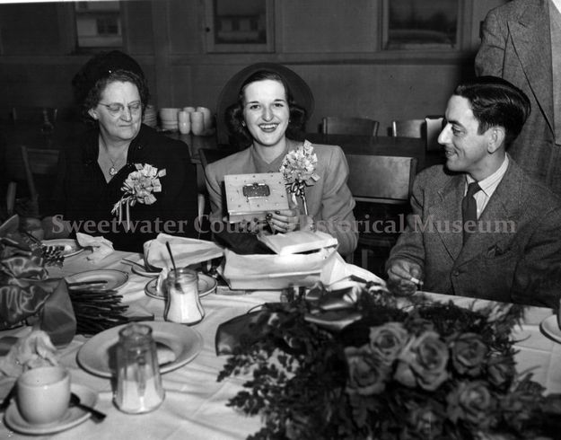 SS Rock Springs Victorys christening banquet. Photo by Sweetwater County Historical Museum.