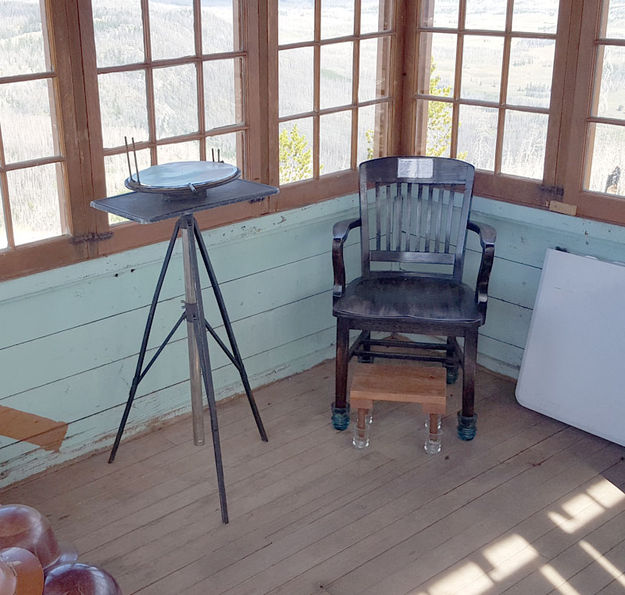 Alidate and chair with insulated feet. Photo by Clint Gilchrist, Sublette County Historic Preservation Board.
