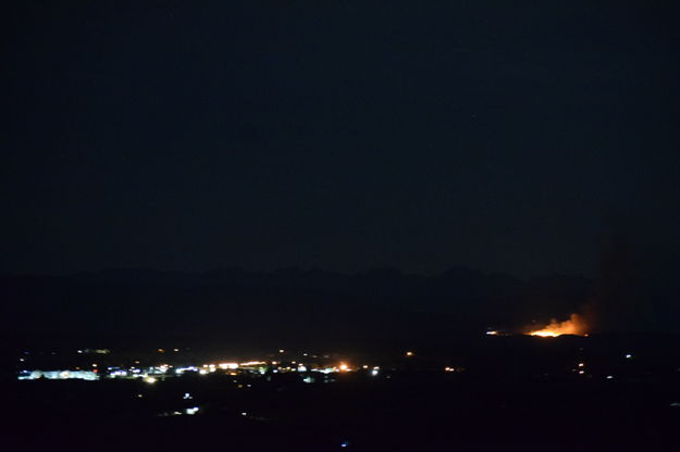 Fire from Pinedale. Photo by Rebecca Mulanix.