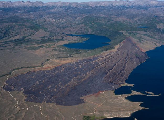 Tannerite Fire aerial. Photo by Rita Donham, Wyoming Aero Photo.