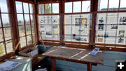Four display panels. Photo by Clint Gilchrist, Sublette County Historic Preservation Board.