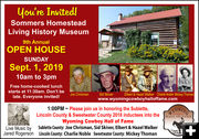 2019 Homestead Open House. Photo by Sommers Homestead Living History Museum.