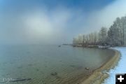 Chilly Sandy Beach. Photo by Dave Bell.