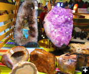 Amythyst and Geodes. Photo by Dawn Ballou, Pinedale Online.