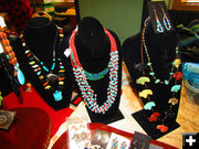 Necklaces. Photo by Dawn Ballou, Pinedale Online.