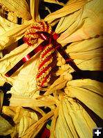 Cornhusk cane. Photo by Dawn Ballou, Pinedale Online.