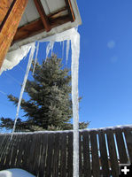 Icicle top. Photo by Dawn Ballou, Pinedale Online.