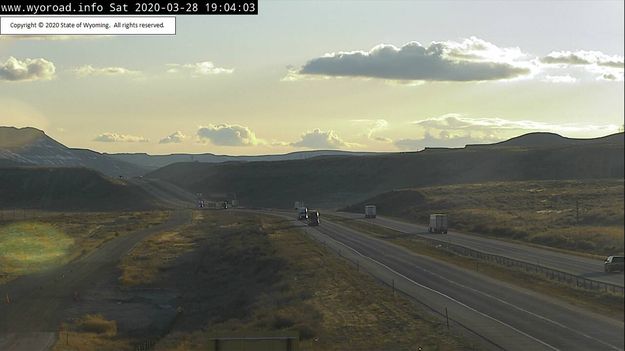 I80 Rock Springs West. Photo by Wyoming Department of Transportation.