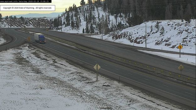 I80 Summit West. Photo by Wyoming Department of Transportation.