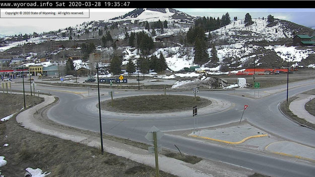 Hoback Roundabout. Photo by Wyoming Department of Transportation.