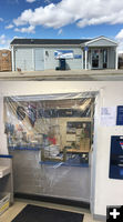 Staying safe at Boulder Post Office. Photo by Nancy Fischer.