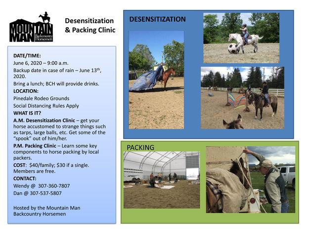 Horse Clinic June 13th. Photo by Mountain Man Backcountry Horsemen.