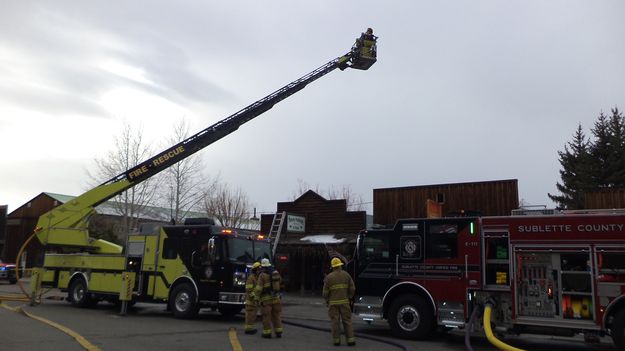 Franklin Avenue Fire. Photo by Sublette County Unified Fire.