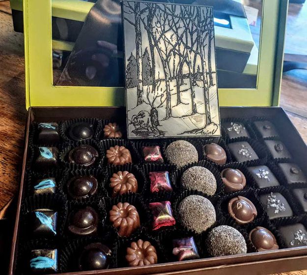 Custom made chocolates. Photo by Pinedale Online.