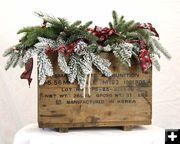 Ammo Box Wreath. Photo by Pinedale Online.