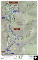 Nordic Ski Trail Map. Photo by Sublette County Rec Board.