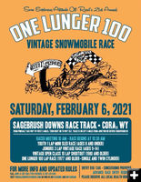 One Lunger Vintage Snowmobile Race. Photo by .