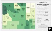 Wyoming vaccine coverage. Photo by Wyoming Department of Health.