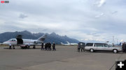 Honor Guard approaches. Photo by Jackson Hole News & Guide.