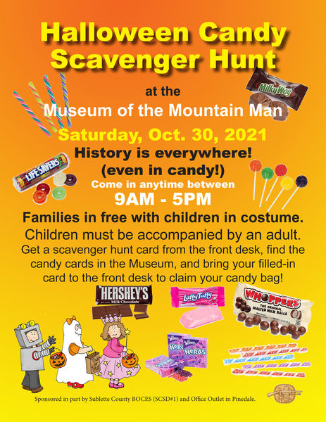 2021 Halloween Scavenger Hunt. Photo by Museum of the Mountain Man.